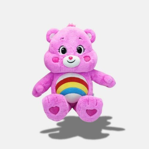 Peluche Bisounours Tougentil Adorable rose, peluche ours rose, peluche bisounours rose