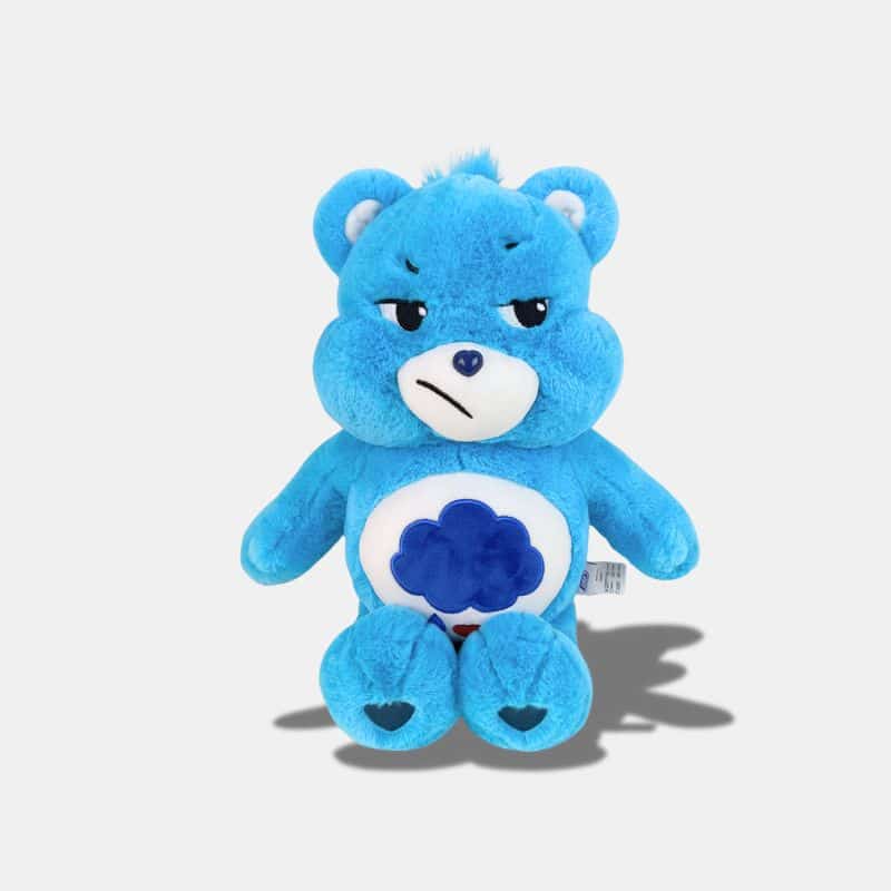 Peluche Bisounours Touronchon Adorable bleu, peluche ours bleu, peluche bisounours bleu