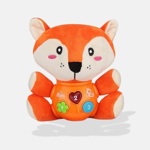 Peluche Musicale Renard, 17,7 cm, Peluche Renard Orange, Peluche Musicale