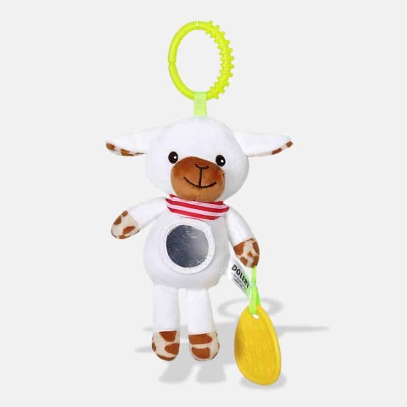 Peluche Musicale Clochette Mouton, 28 cm, Peluche Mouton Blanc, Peluche Musicale