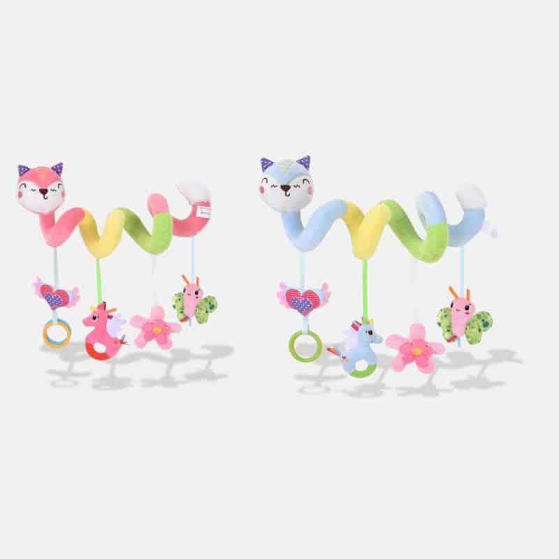 Peluche Musicale Renard Spirale, 20cm, Peluche Renard, Peluche Musicale