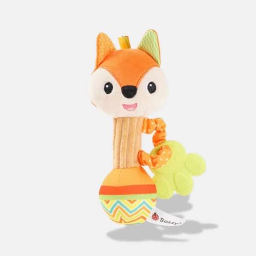 Peluche Musicale Hochet Renard, 19 cm, Peluche Renard Orange, Peluche Musicale