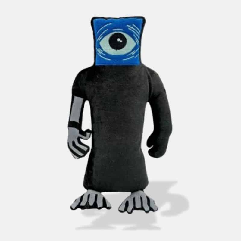 Peluche Musicale Mini Docteur Poppy Playtime, 28 cm, Peluche Noire, Peluche Musicale