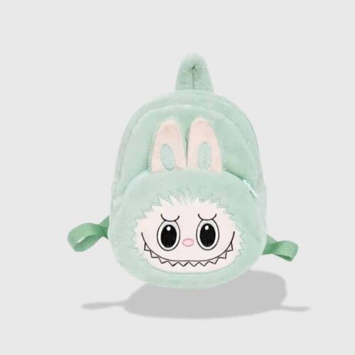 Sac Labubu à Dos Mignon, sac à dos vert style labubu