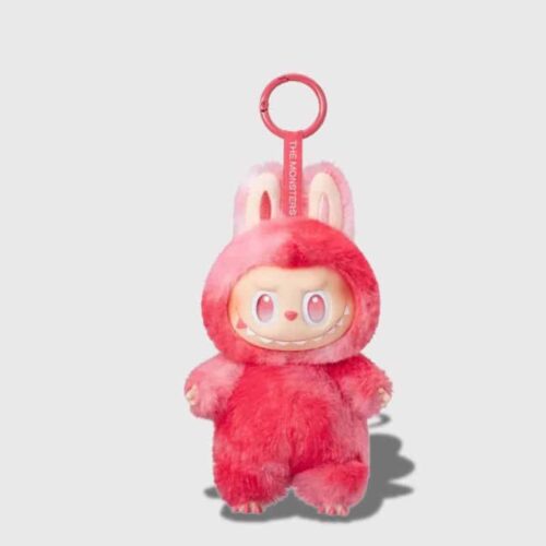 Porte-clés en Peluche Labubu POP, labubu love couleur rouge
