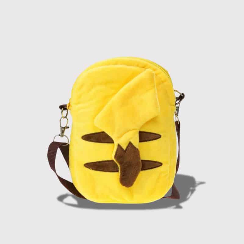 Sac Bandoulière Dos De Pikachu Avec Sangle Réglable, sac jaune dos de pikachu