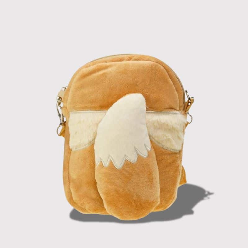 Sac Bandoulière Dos d’Évoli Pokémon, sac marron evoli