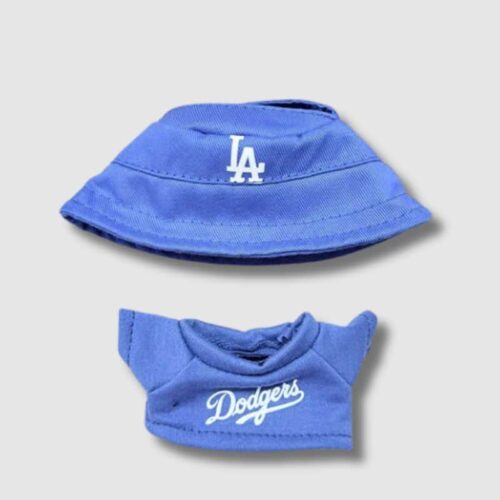 Ensemble Labubu Dodgers Bleu, ensemble de vêtements bleu LA Dodgers pour mini peluche