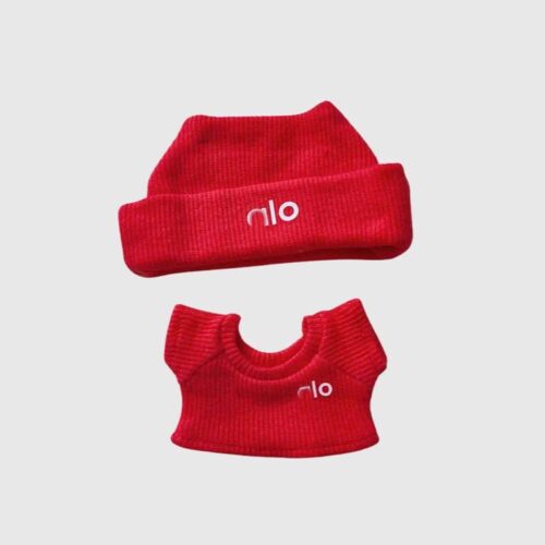 Ensemble Labubu Tenue de Sport, ensemble rouge pour mini peluche