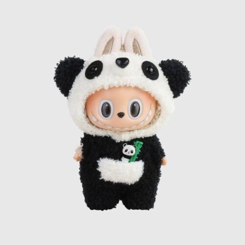 Déguisement Labubu Panda 17 cm, déguisement panda, labubu déguisé en Panda