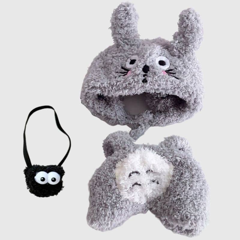 Déguisement Labubu Totoro avec Sac Poussière d’Étoile , mini déguisement totoro