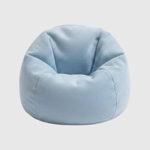 Coussin Rond En Peluche Pour Labubu Assise, coussin bleu