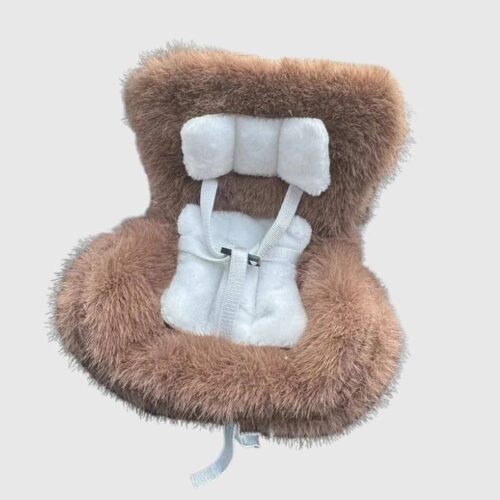 Siège Auto Doux Et Confortable Pour Labubu, mini siège marron pour labubu