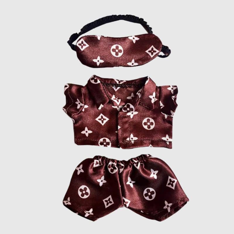 Ensemble Pyjama avec Masque de Nuit pour Labubu, Ensemble Pyjama pour Labubu Stylé