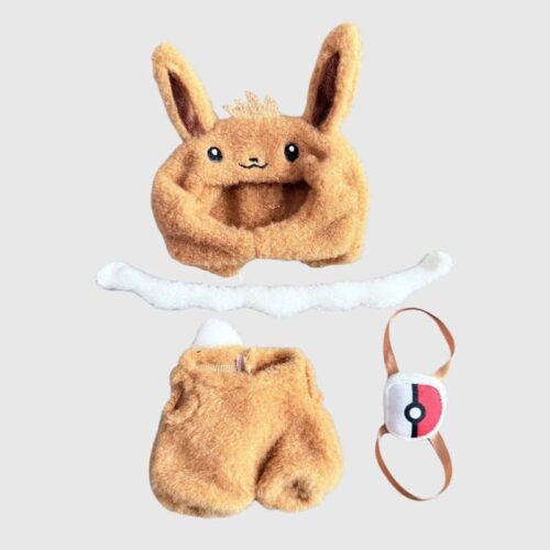 Déguisement Pokemon Evoli pour Labubu, Déguisement Pokémon Pour Labubu Marron