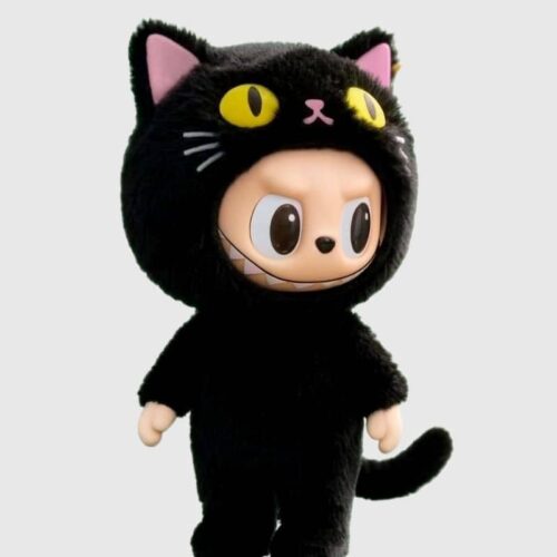 Déguisement Chat Noir en Peluche pour Labubu, Déguisement Super Mignon pour Labubu