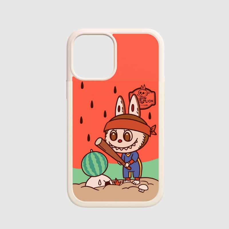 Coque iPhone Labubu Pastèque Été Fun et Colorée, Coque Pour Iphone Motif Labubu Pastèque