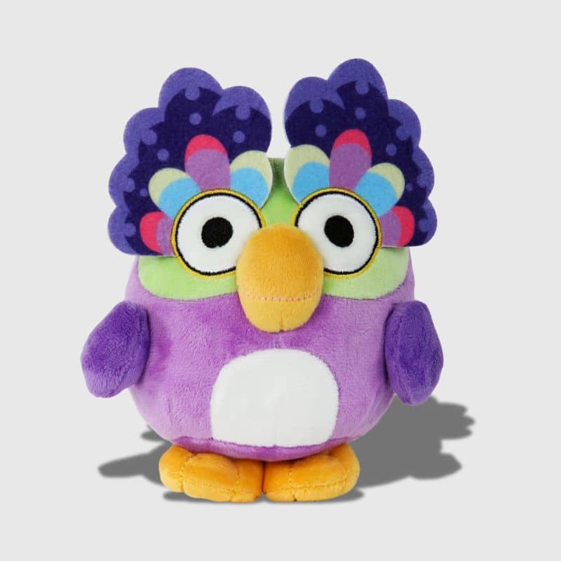Peluche Chattermax Hibou Coloré Amusant 20 cm