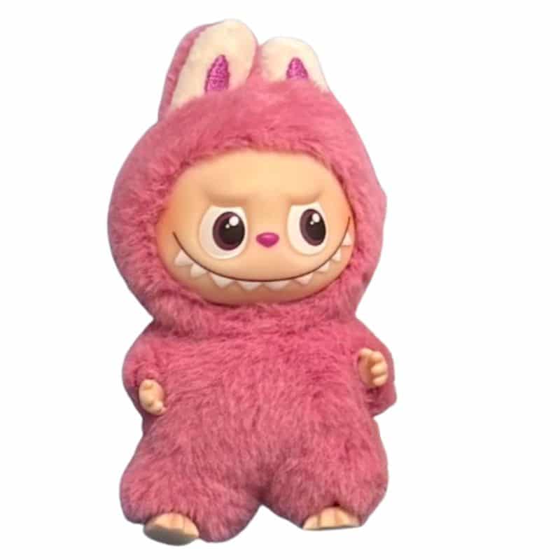 Porte clés Labubu en Peluche Rose Édition Limitée 3 3
