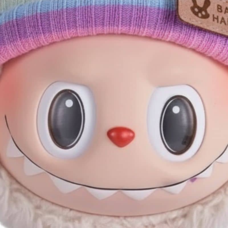 Ensemble Haut Coloré À Rayures Et Pantalon Violet Pour Labubu 3 3