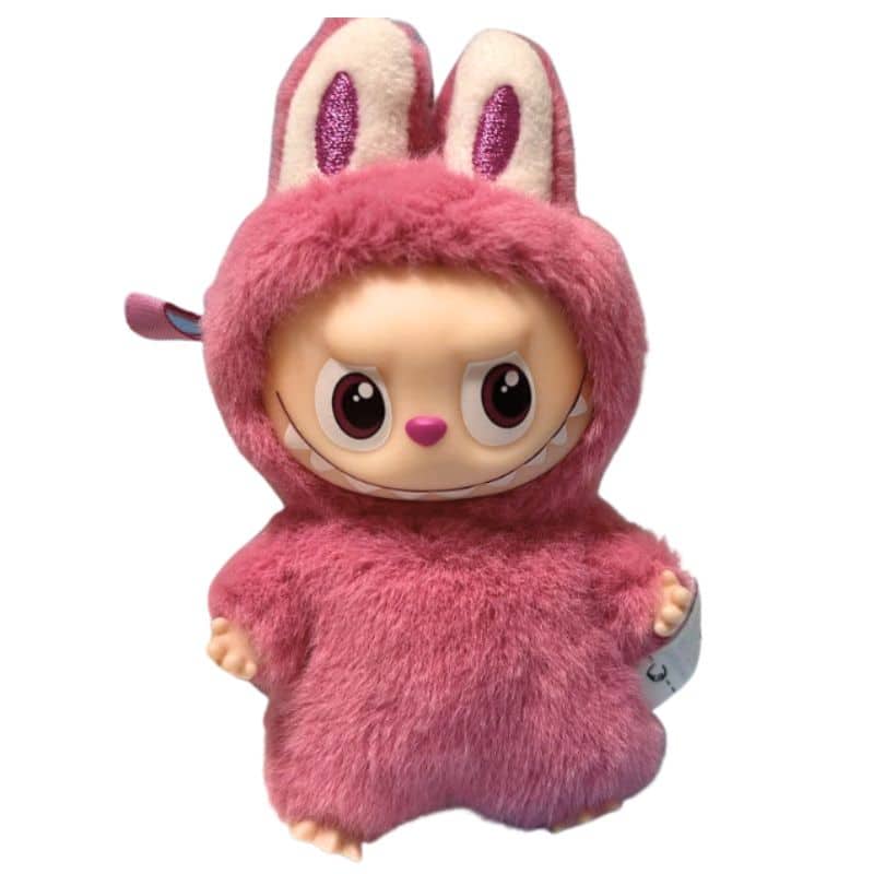 Porte clés Labubu en Peluche Rose Édition Limitée 4 4