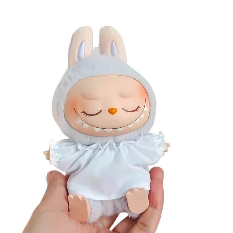 Ensemble Vêtement Labubu Style Décontracté avec Jupe en Jean et Nœud Rouge 4 4