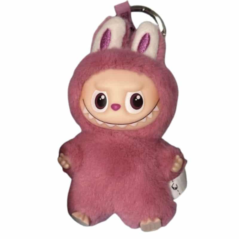 Porte clés Labubu en Peluche Rose Édition Limitée 5 5