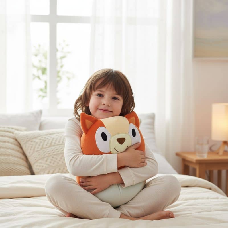 Peluche Bingo Coussin Rond Doux Et Moelleux 22 cm