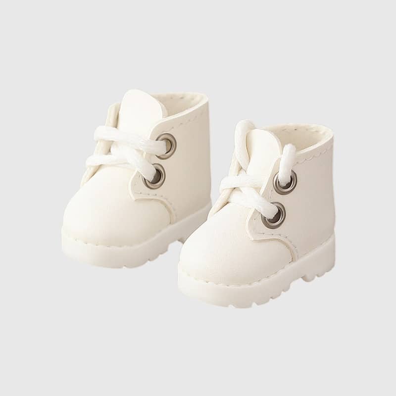 Chaussures Labubu Mini Boots, Mini Chaussures Blanches pour Labubu