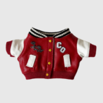 Veste Labubu Style Baseball Rétro, mini veste rouge