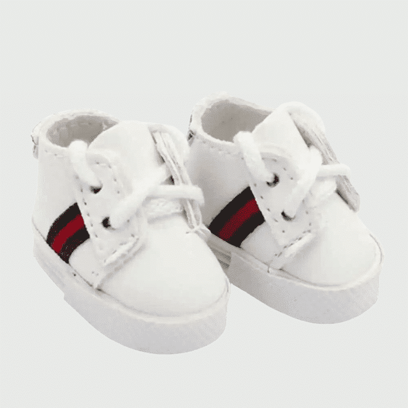 Chaussures Labubu avec Lacets Réalistes, Mini Chaussures Labubu Blanches