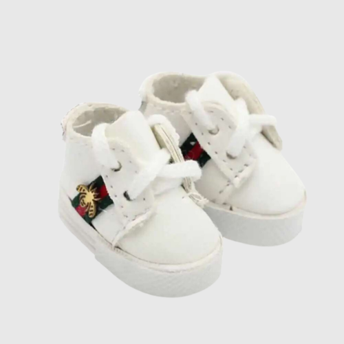 Chaussures Labubu Style Sneakers, Mini Chaussures Labubu Blanches 17 cm