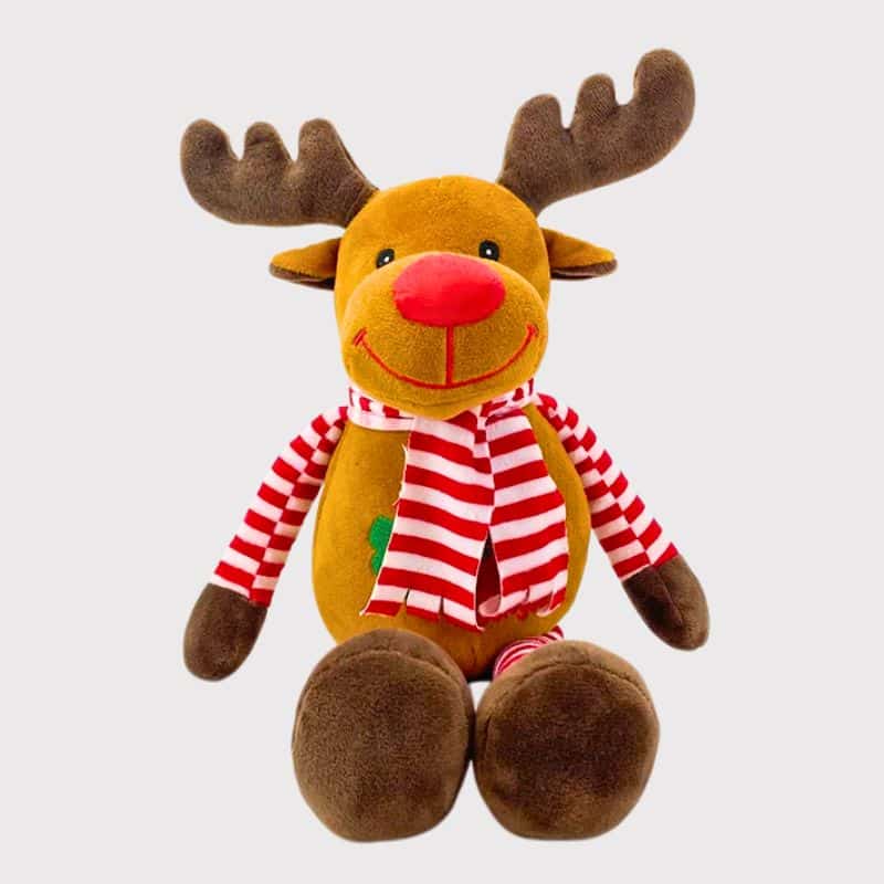 Peluche Wapiti De Noël En Peluche Douce 35 cm, peluche de Noël