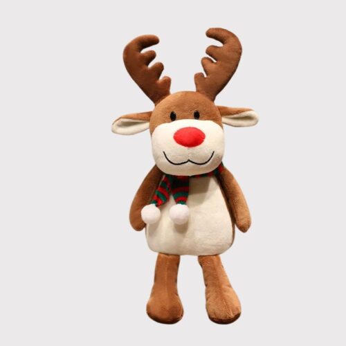 Peluche Noël Renne Souriant 25 cm, peluche Renne