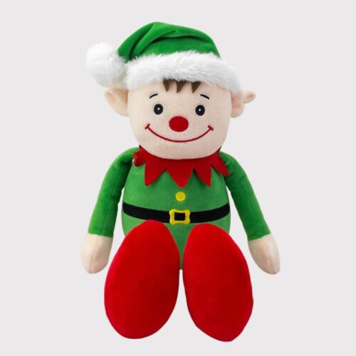 Peluche Noël Elfe Souriante 30 cm, peluche pour Noël