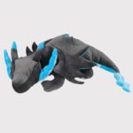 Peluche Dracaufeu X Noire Et Bleue 48 cm, peluche 48cm