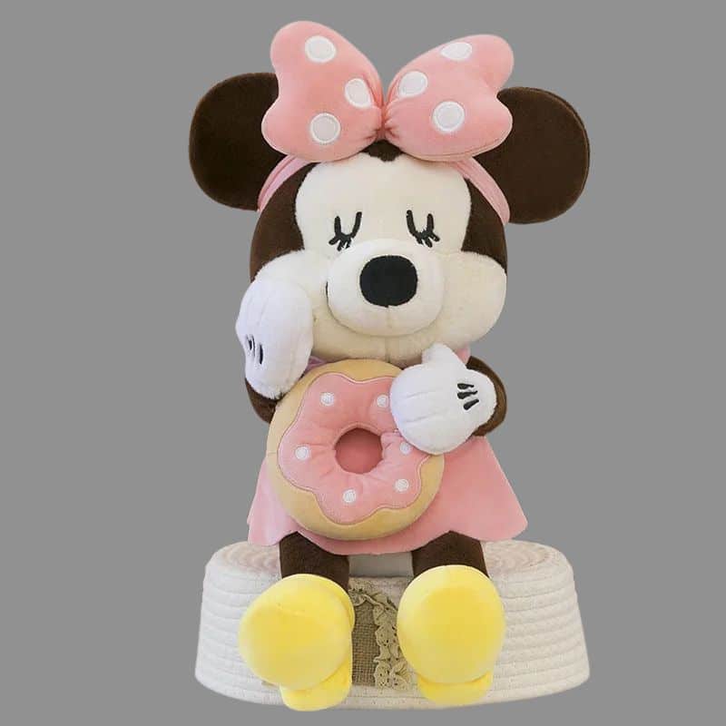 Peluche Minnie Rose Avec Donut DoucePeluche Minnie Avec Donut, Peluche Winnie Rose