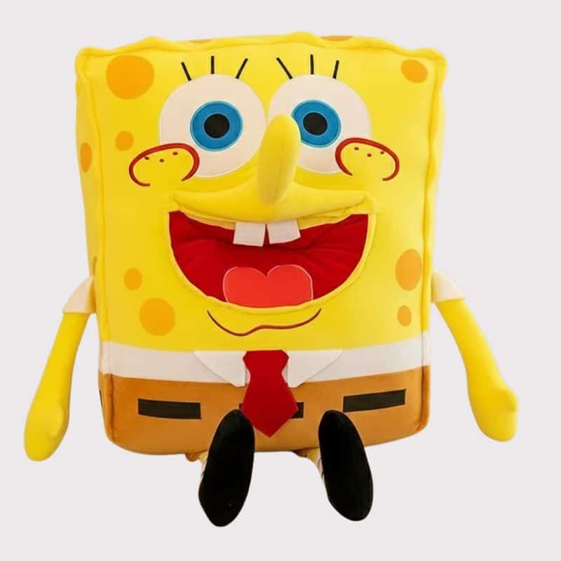 Peluche Bob l’éponge Ultra-Moelleuse, Peluche Bob l'éponge Jaune