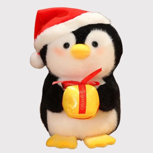 Doudou Penguin de Noël 23 cm, doudou de Noël