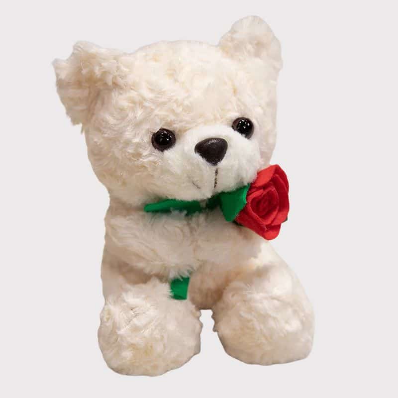 Peluche Saint Valentin Petit Ours Romantique 17 cm, peluche Saint Valentin romantique