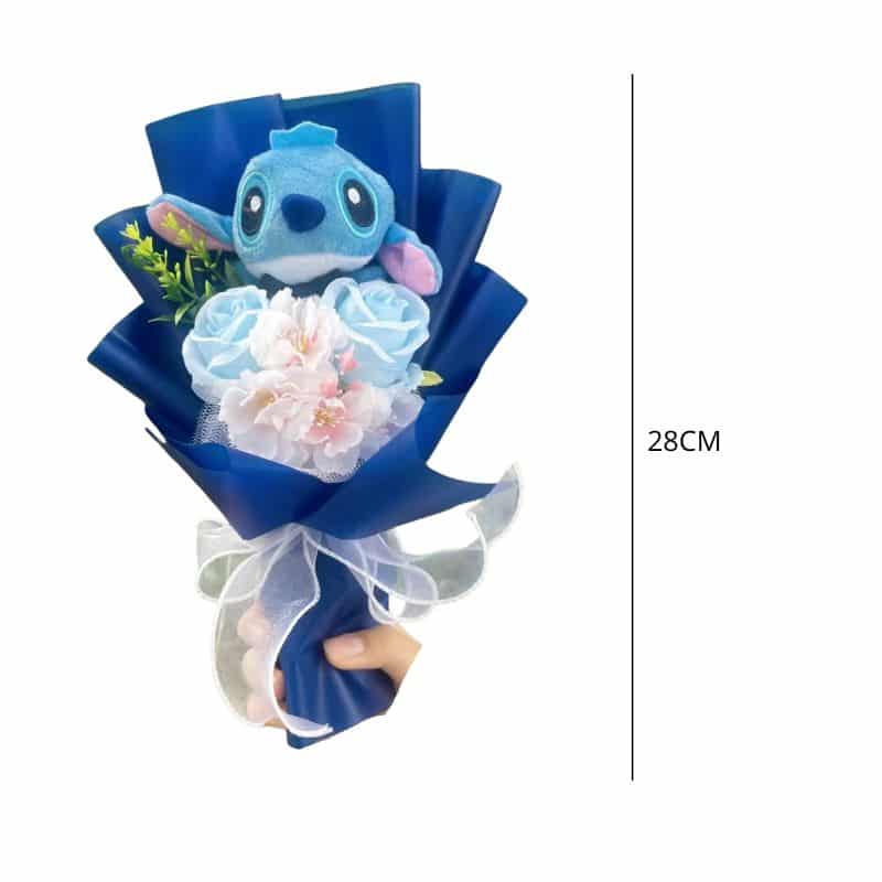 Peluche Stitch Adorable Avec Bouquet Décoratif 4 Peluche Stitch Adorable Avec Bouquet Décoratif – Image 4