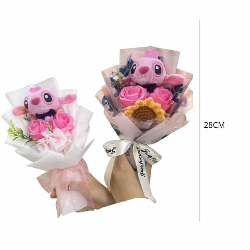 Peluche Angel en Composition Florale Tendre 4 Peluche Angel en Composition Florale Tendre – Image 4